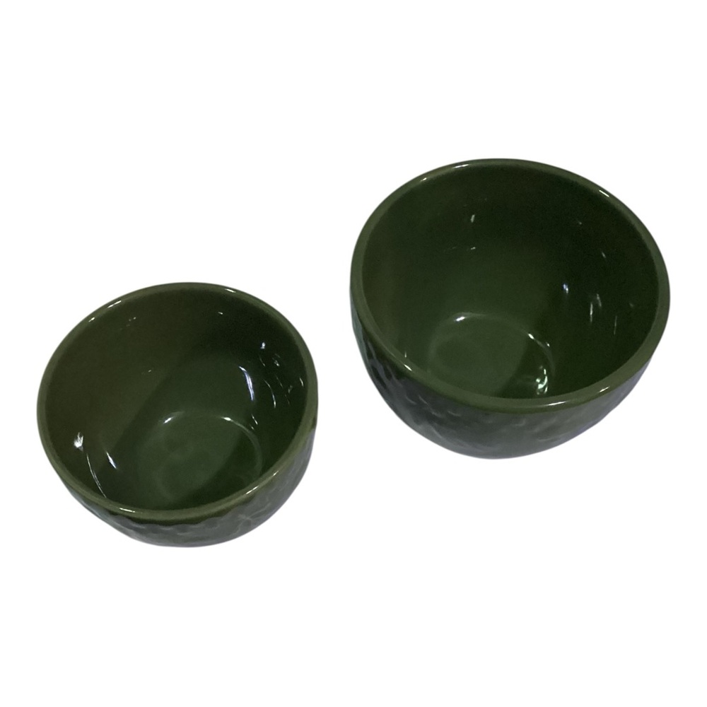 Elegant Green Ceramic Bowl Set - Picture 4 of 5